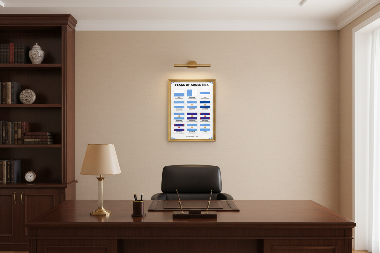 Flags of Argentina Timeline Poster