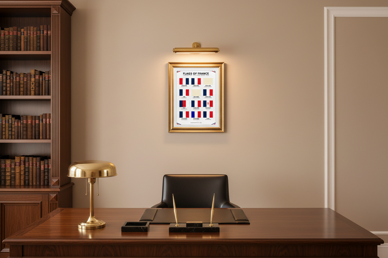 Flags of France Timeline Poster