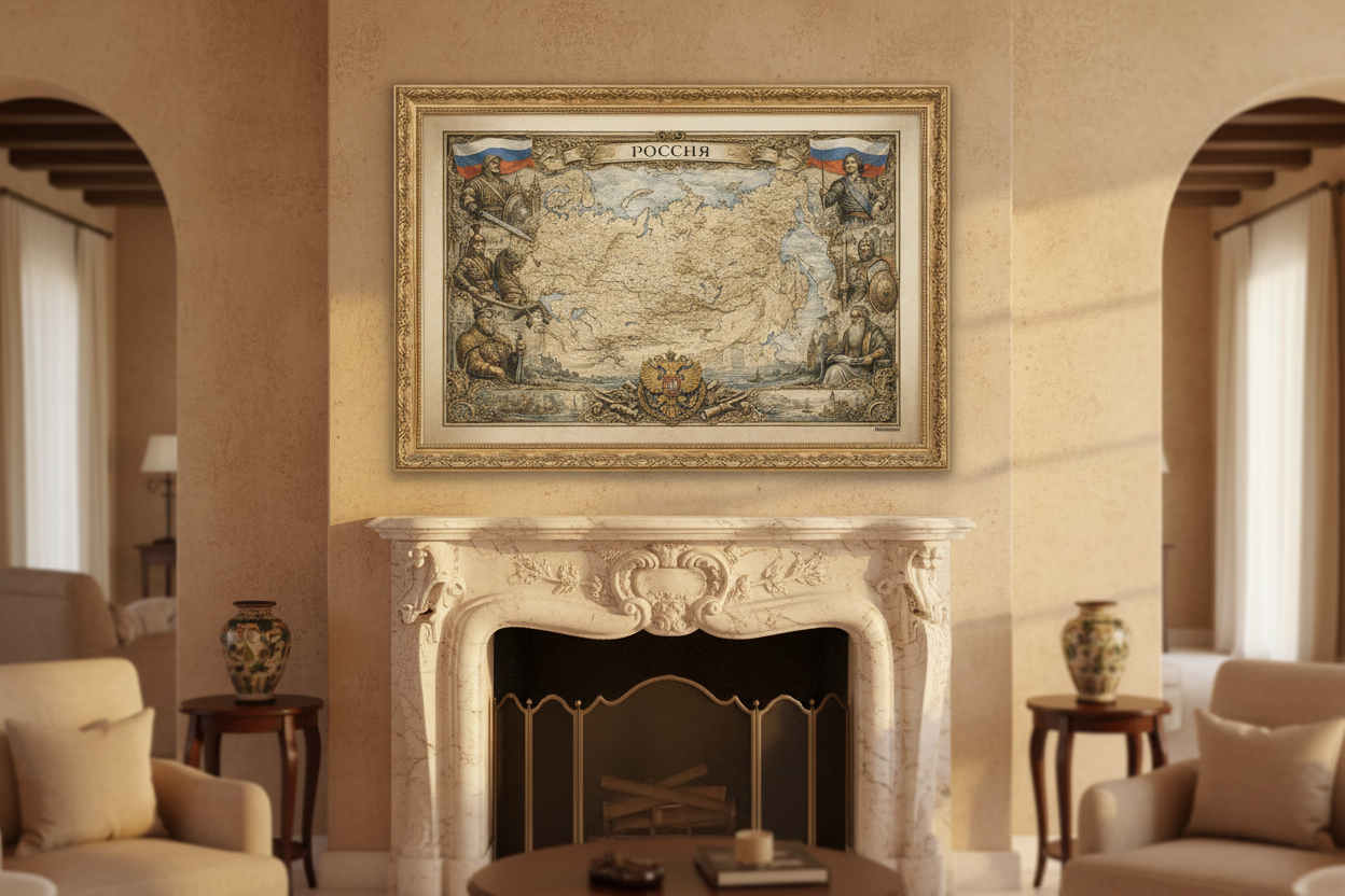 Timeless Russia Vintage Map