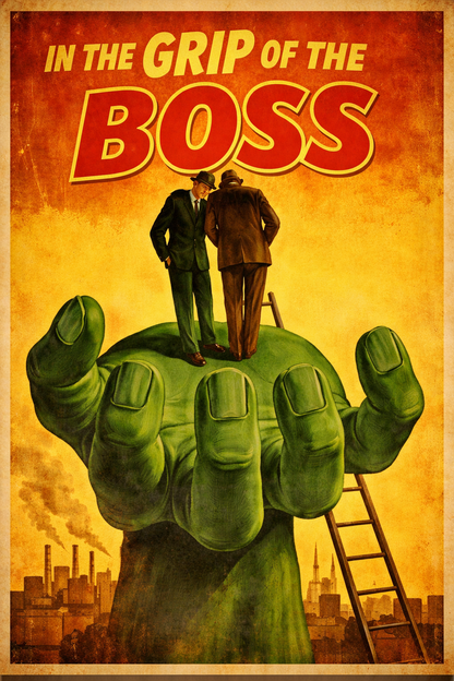 In the Grip of the Boss Vintage Poster