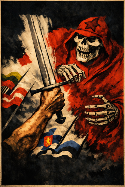 Defiance Against Darkness Vintage Poster
