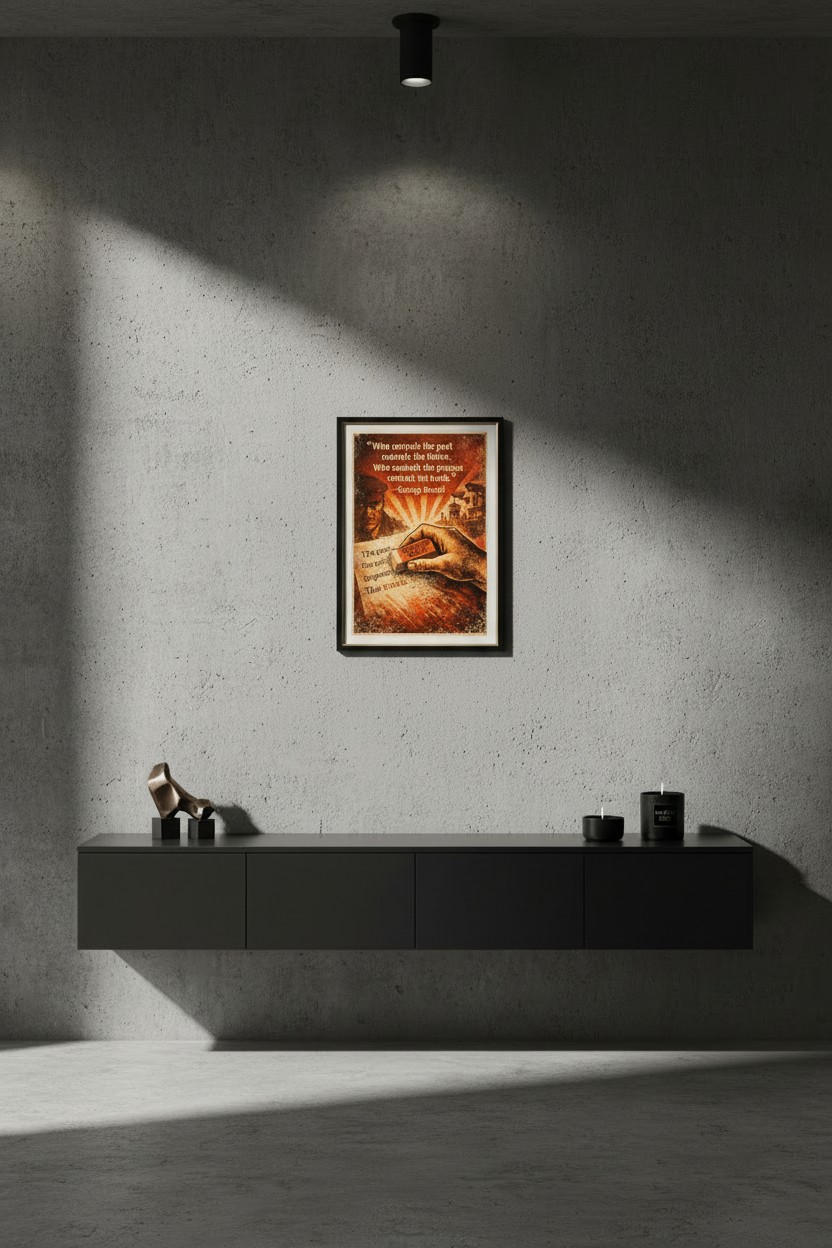 George Orwell Truth & Power Quote Poster