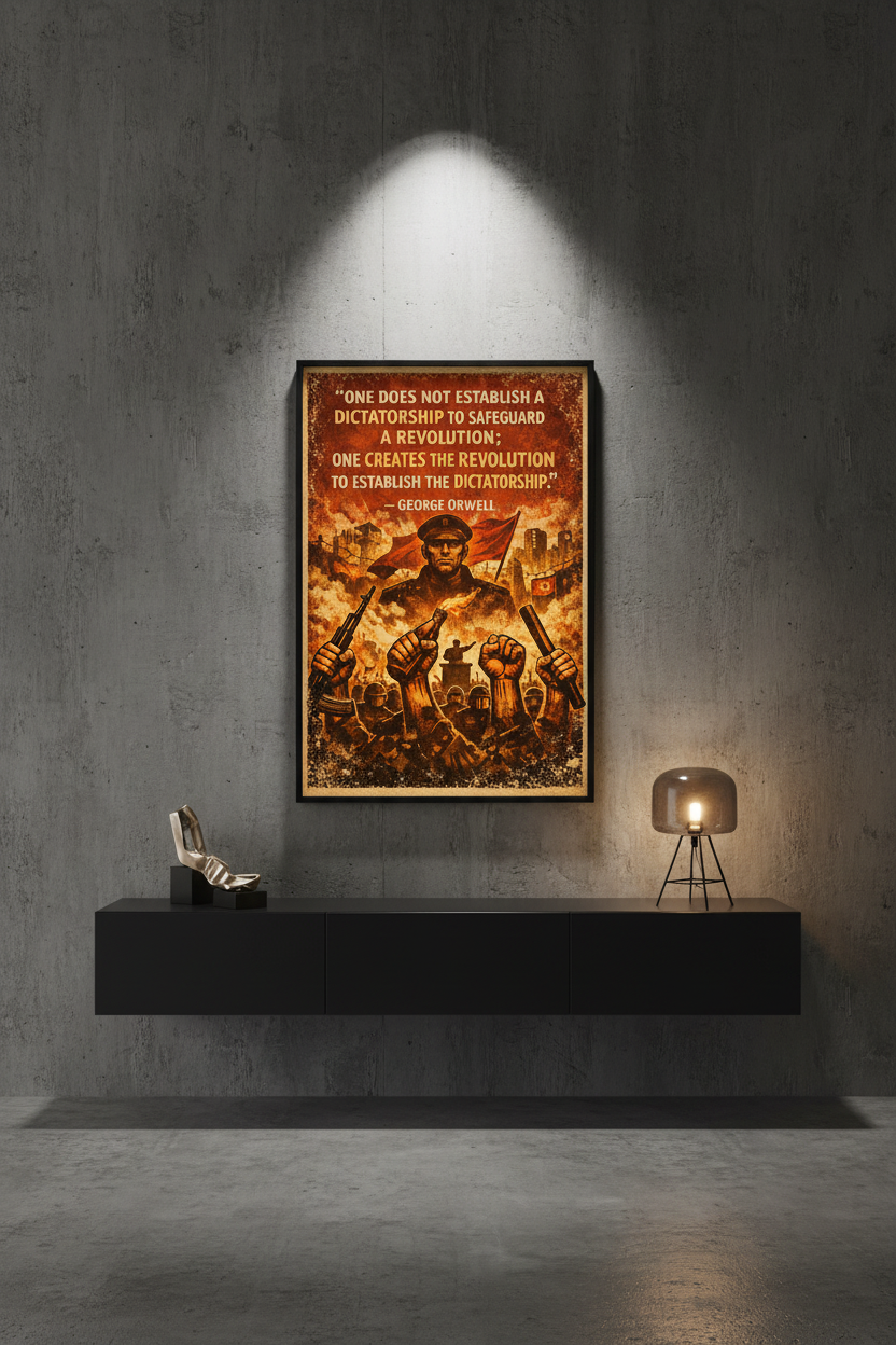 George Orwell Revolution Quote Poster