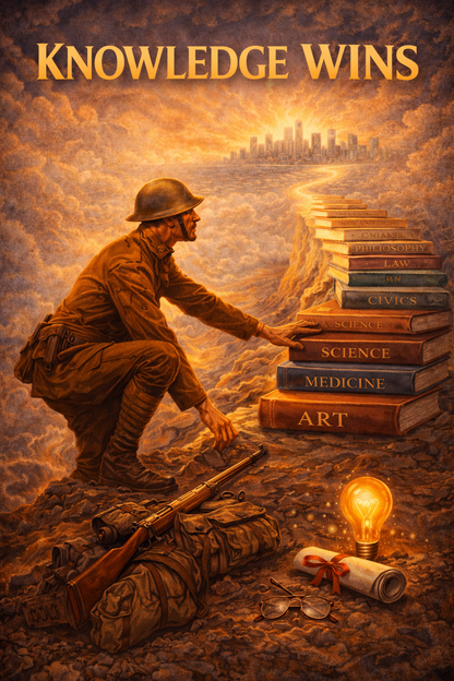 Knowledge Wins Inspirational Poster