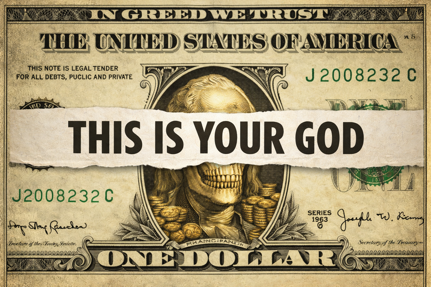 This Is Your God Money Poster