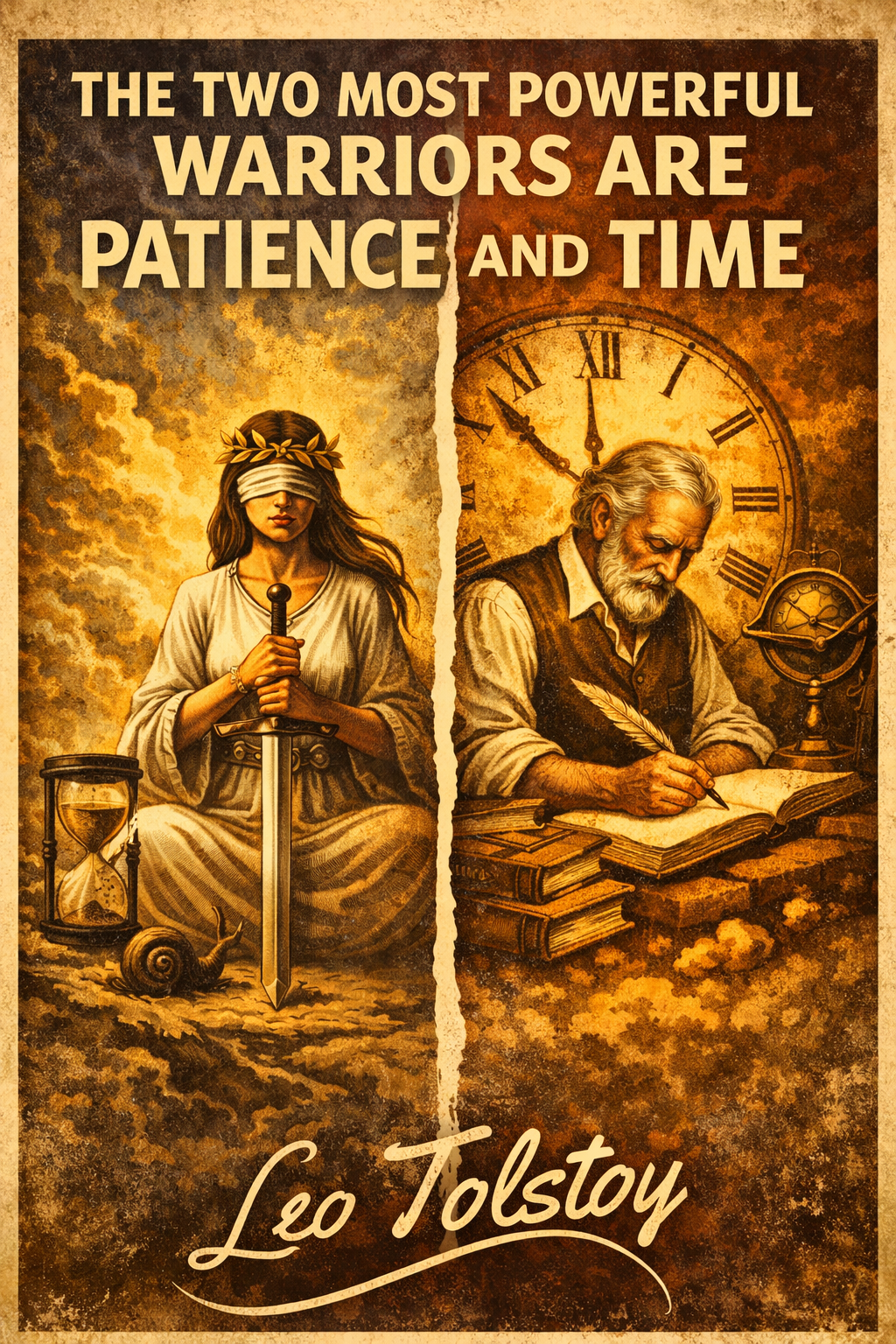 Patience and Time Quote Poster
