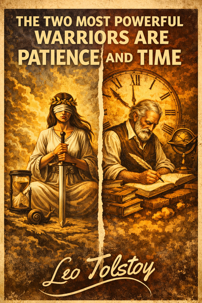 Patience and Time Quote Poster