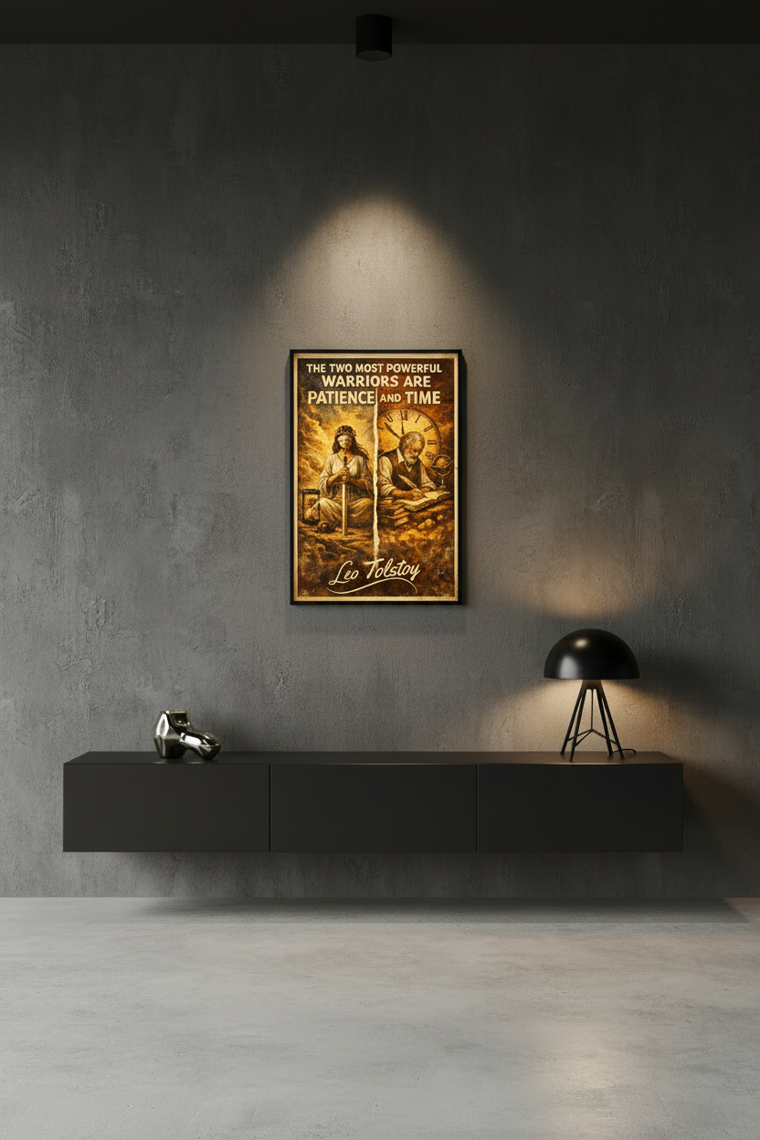 Patience and Time Quote Poster
