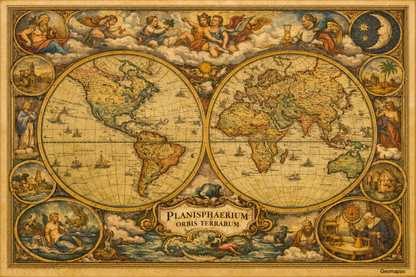 Imperial Planisphaerium World Map