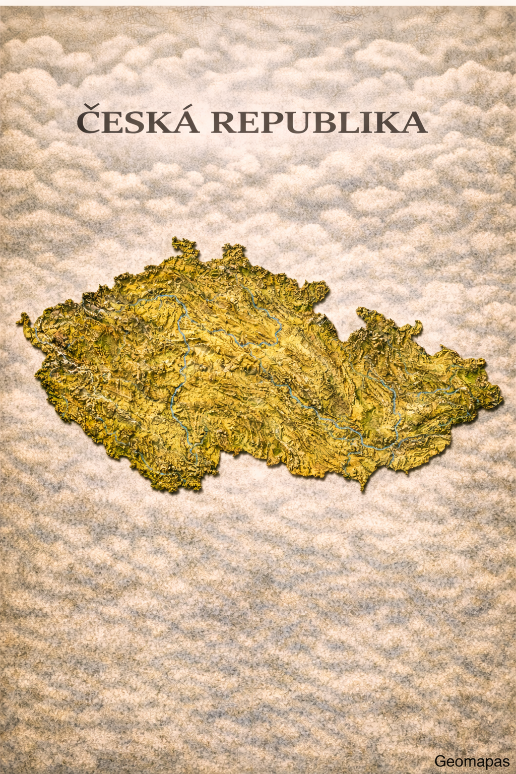 Czech Republic Relief Map
