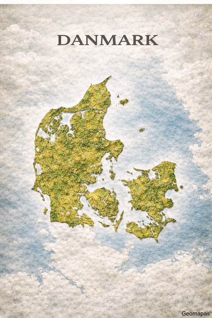 Denmark Relief Map
