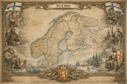 Timeless Finland Vintage Map