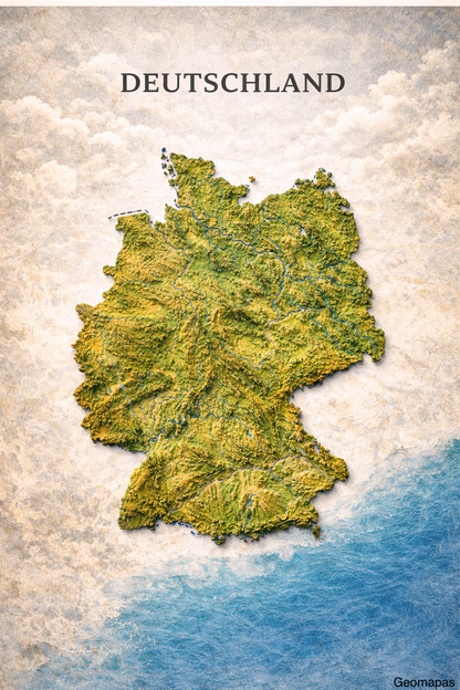Germany Relief Map
