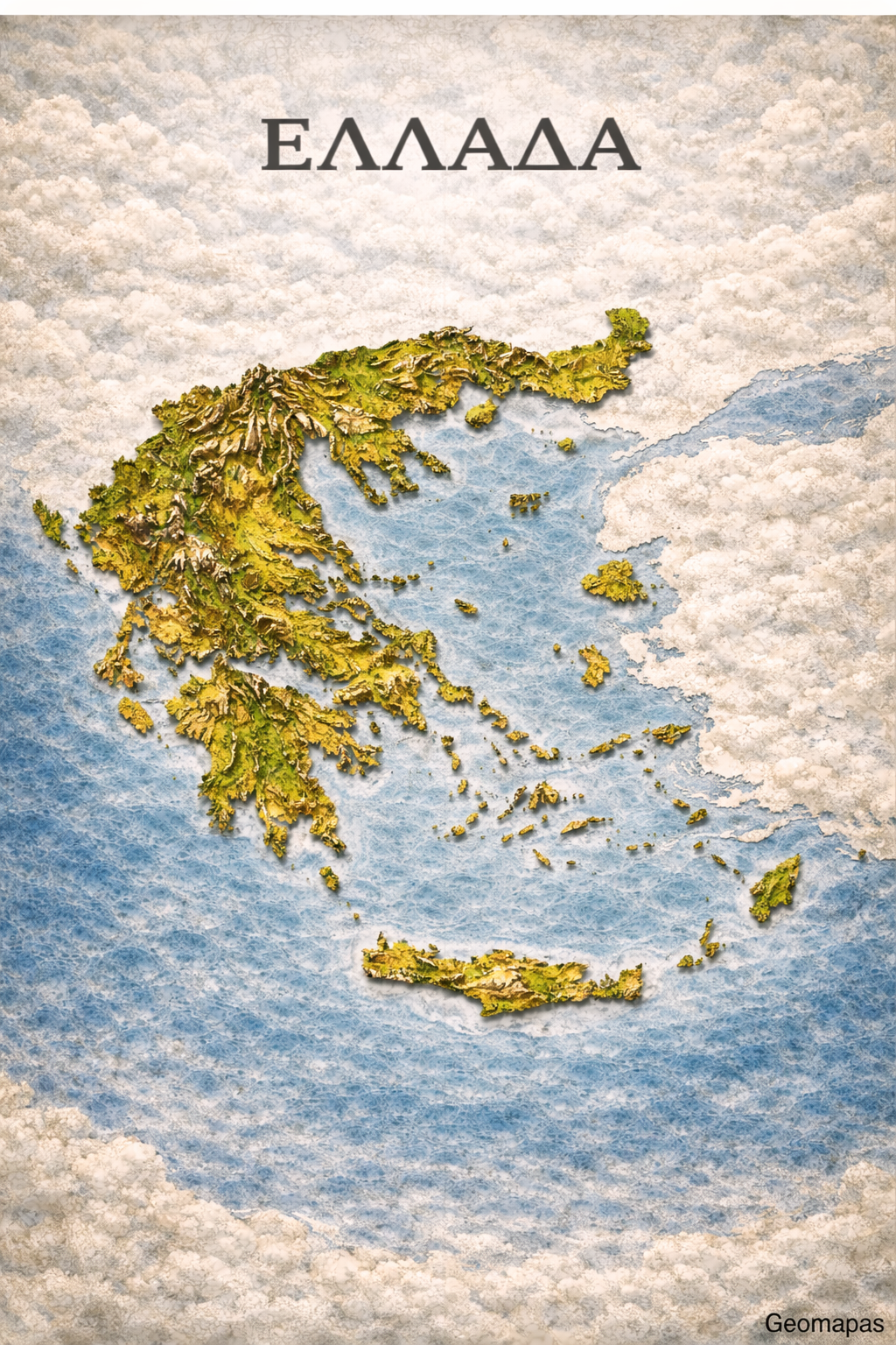 Greece Relief Map