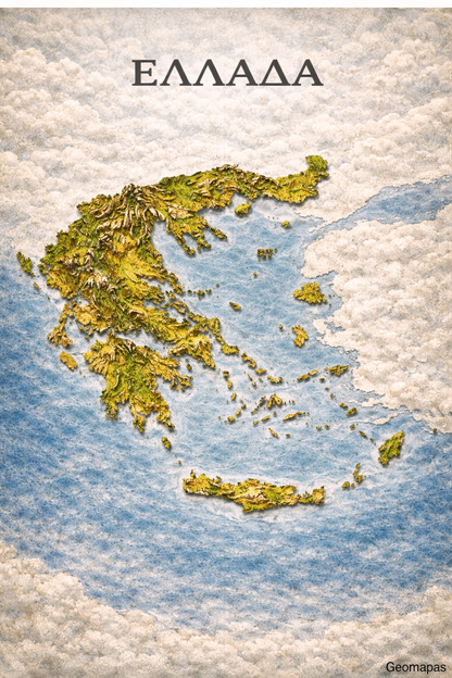 Greece Relief Map