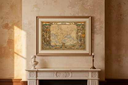 Timeless India Vintage Map