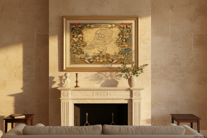 Timeless The Netherlands Vintage Map
