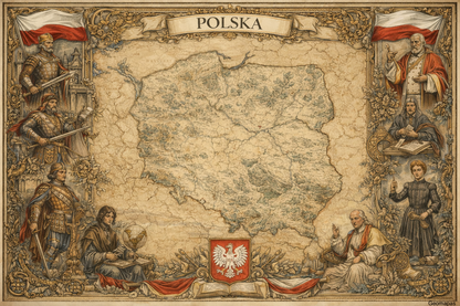 Timeless Poland Vintage Map