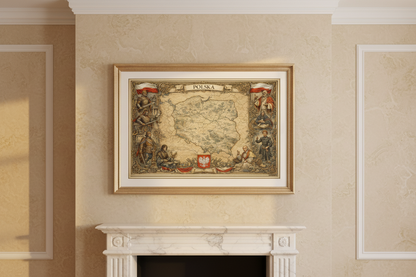 Timeless Poland Vintage Map