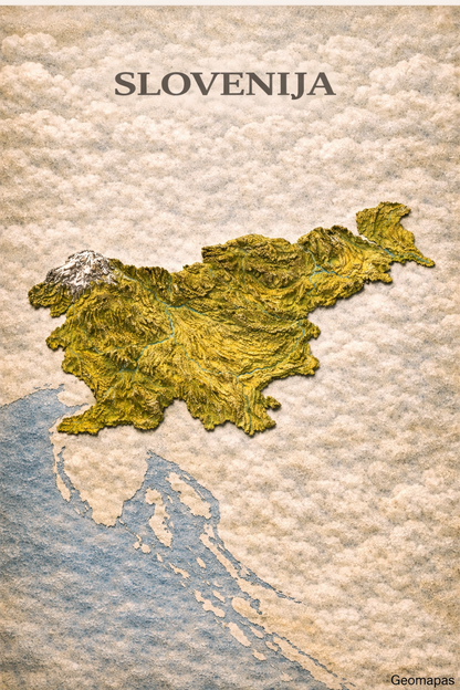 Slovenia Relief Map