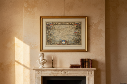 Timeless Slovenia Vintage Map