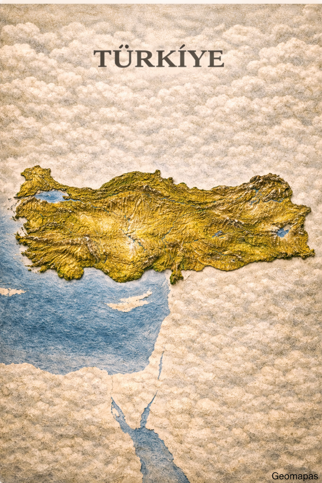 Turkey Relief Map
