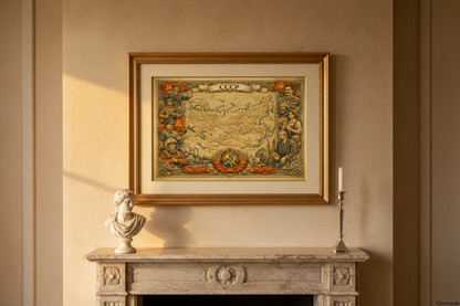 Timeless USSR Vintage Map