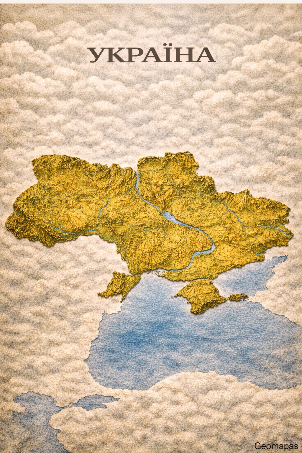 Ukraine Relief Map