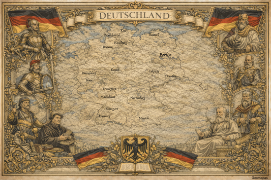 Timeless Germany Vintage Map