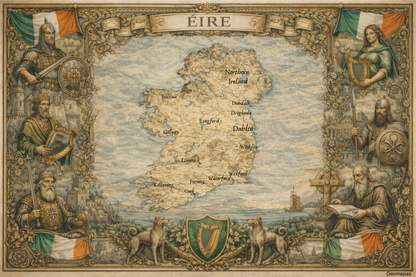 Timeless Ireland Vintage Map