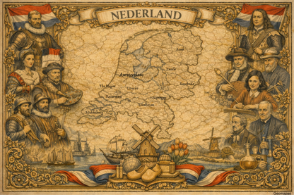 Timeless The Netherlands Vintage Map